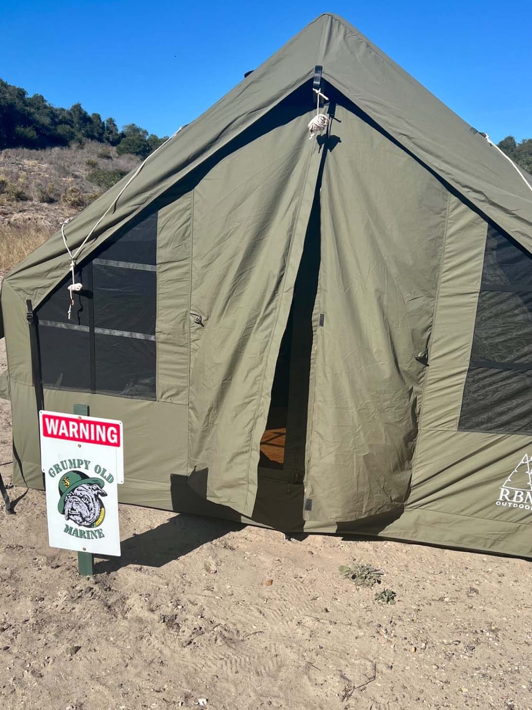 Customer photo review of RBM Panda Large Forest Green- Inflatable Tent for Camping (2-6 person)