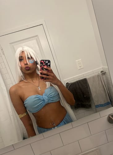 Customer photo review of Halo Belly Ring