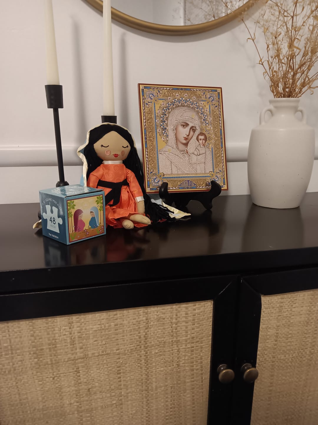 Customer photo review of Our Lady of Guadalupe Rag Doll