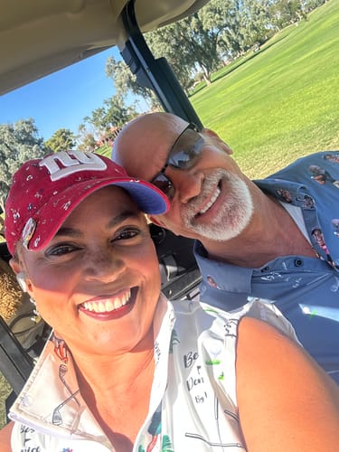 Customer photo review of Custom Photo Face & Your Name Women's Golf Sleeveless Zipper Dresses with Built in Shorts