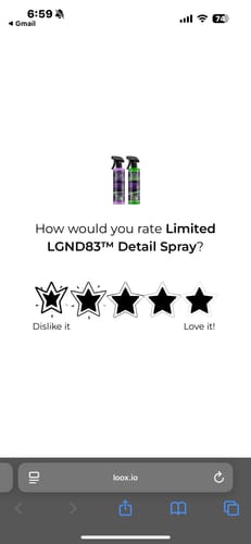 Customer photo review of Limited LGND83™ Detail Spray