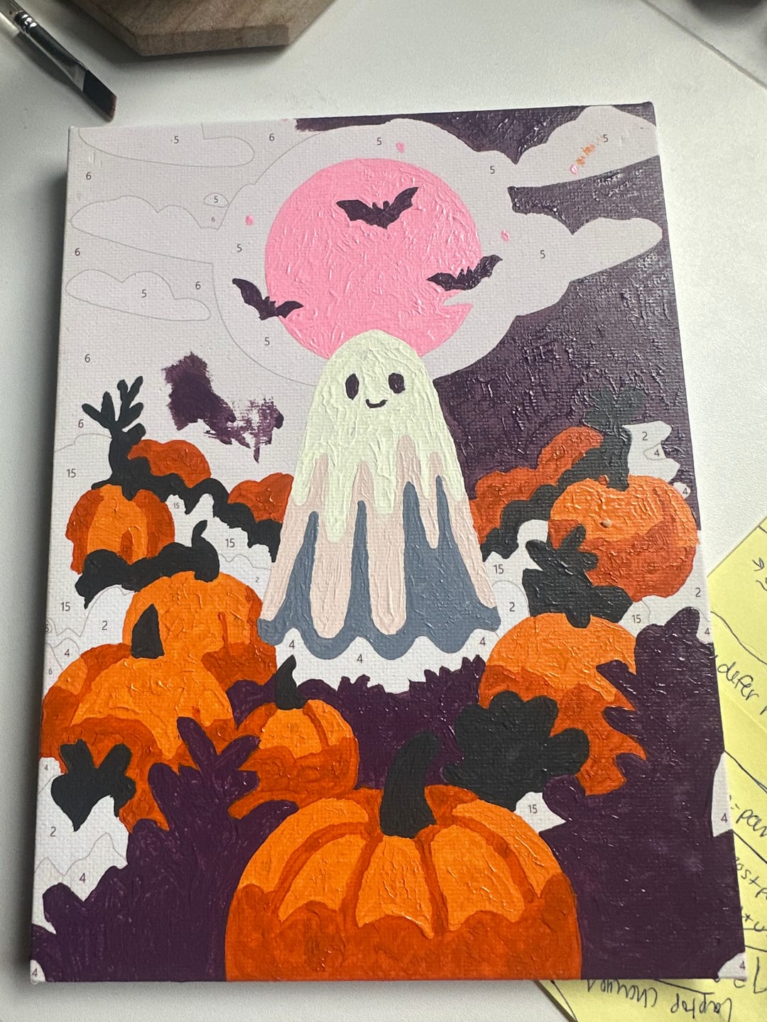 Customer photo review of 6 Mini Paintings - Spooky Autumn Set
