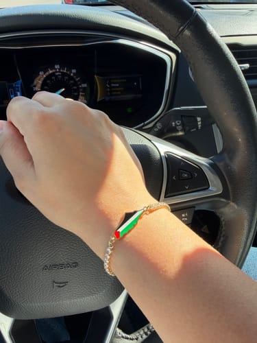 Customer photo review of Palestine Tennis Bracelet