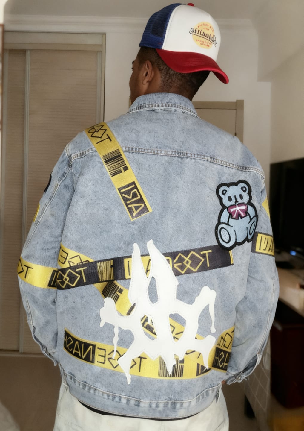 Customer photo review of Girls Band Cry Denim Coat