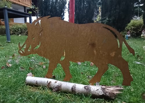 Customer photo review of Gartenstecker Wildschwein
