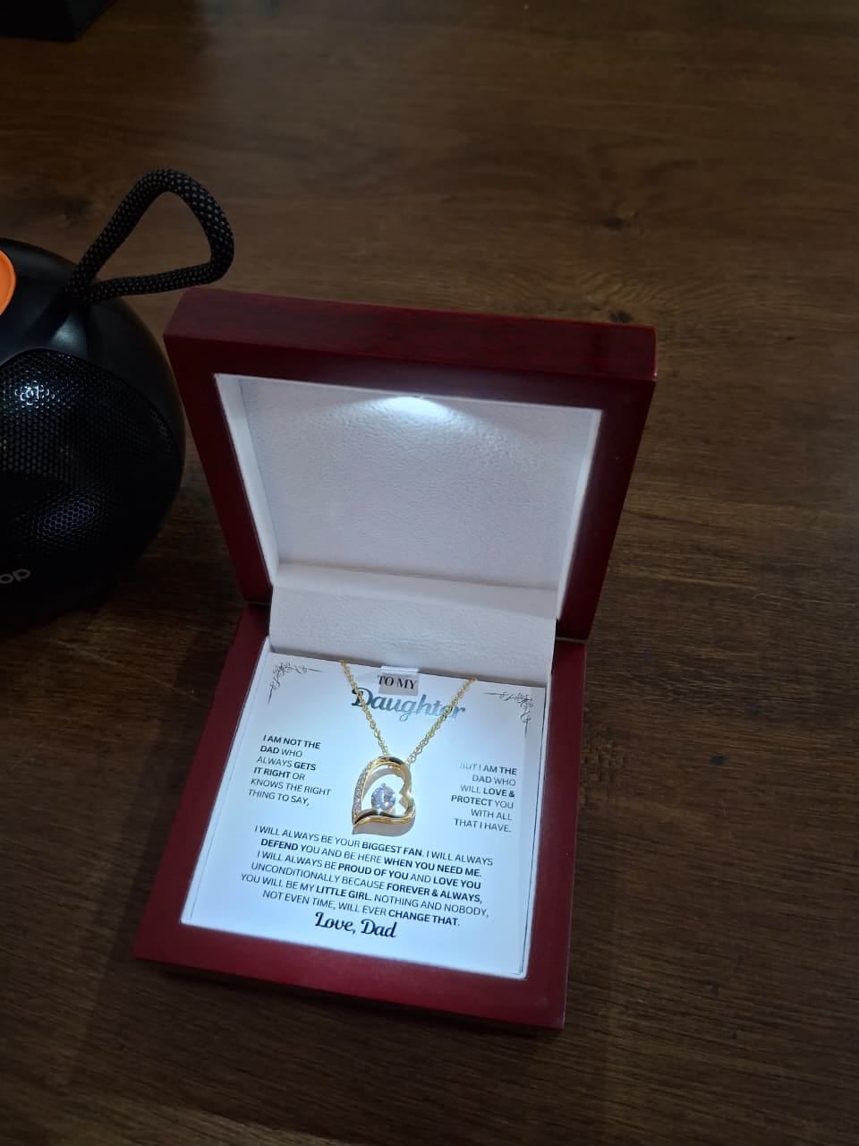 Customer photo review of You will always be my little girl - Necklace Daughter From Dad