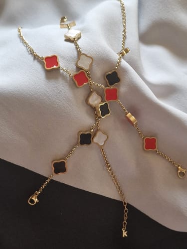 Customer photo review of Celine Clover Bracelet