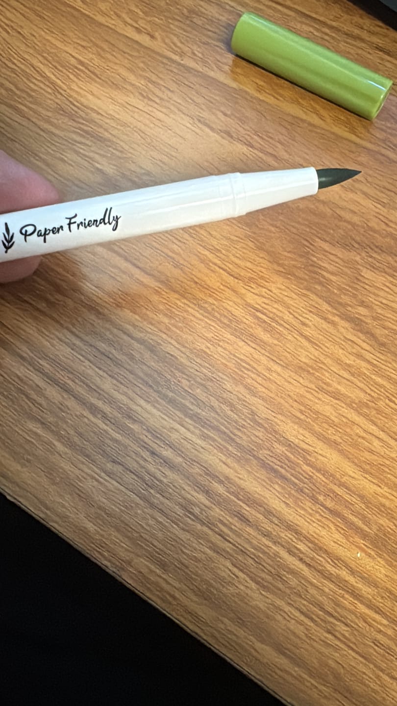 Customer photo review of Ohuhu Water-Based Glitter Metallic Marker Pens, 12 Shimmer Colors