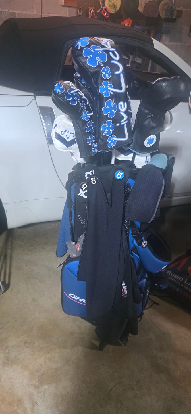Customer photo review of MagnetOwl Magnetic Golf Bag Landing Pad