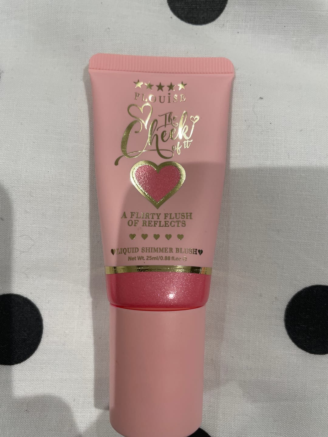 Customer photo review of P.Louise The Cheek Of It Shimmer Liquid Blush