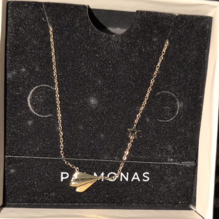 Customer photo review of Simple Chain Necklace with Star Charm