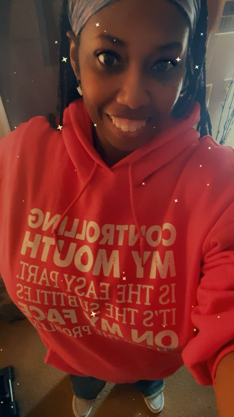 Customer photo review of Subtitles Hoodie  - ONE DAY SALE