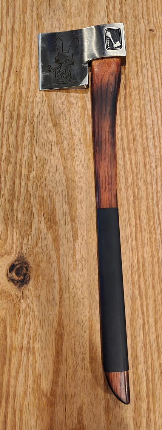 Customer photo review of The Colossus Throwing Axe - Big Axe