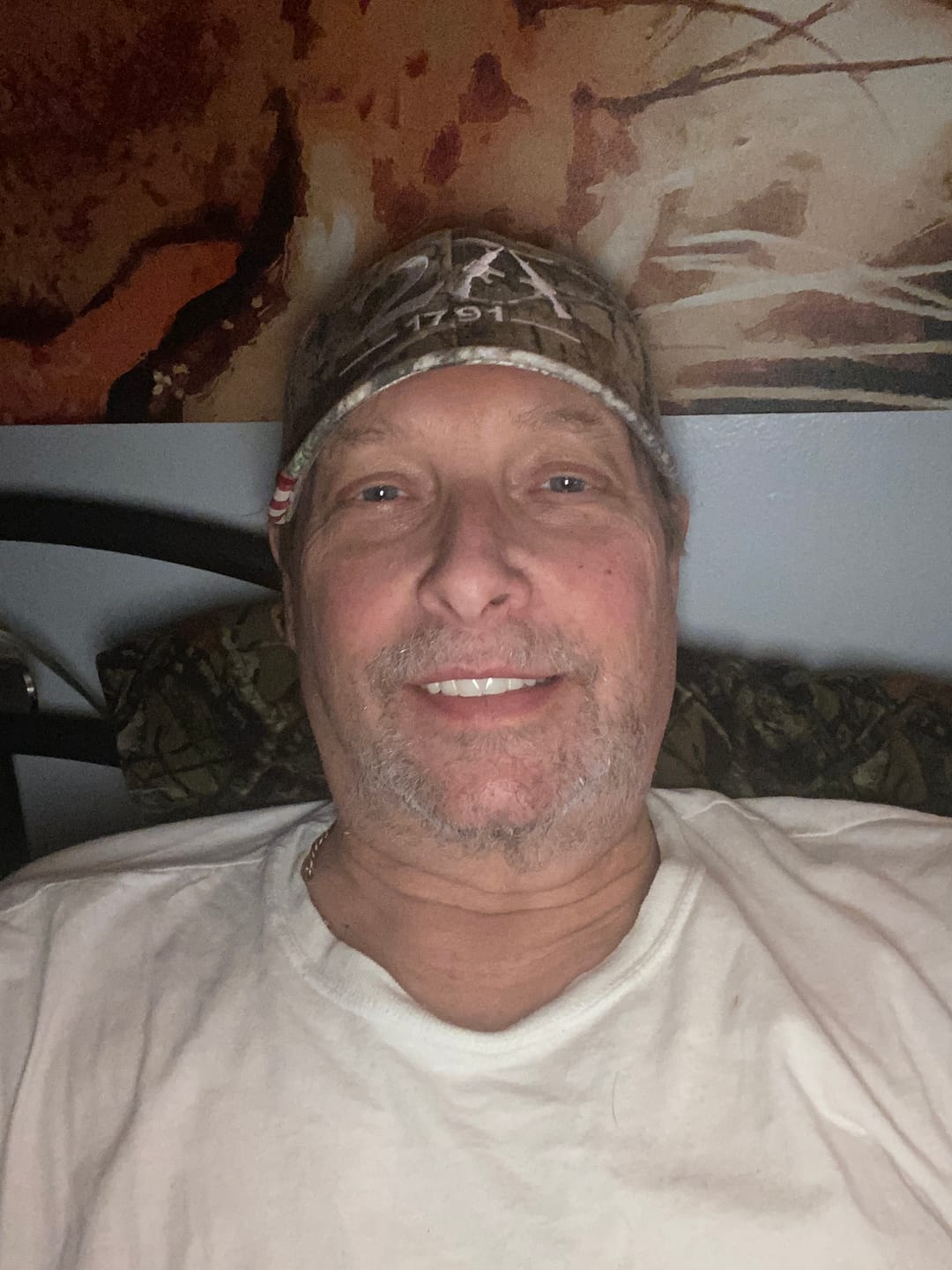 Customer photo review of 2nd Amendment 2A Limited Edition Camo Embroidered Hat