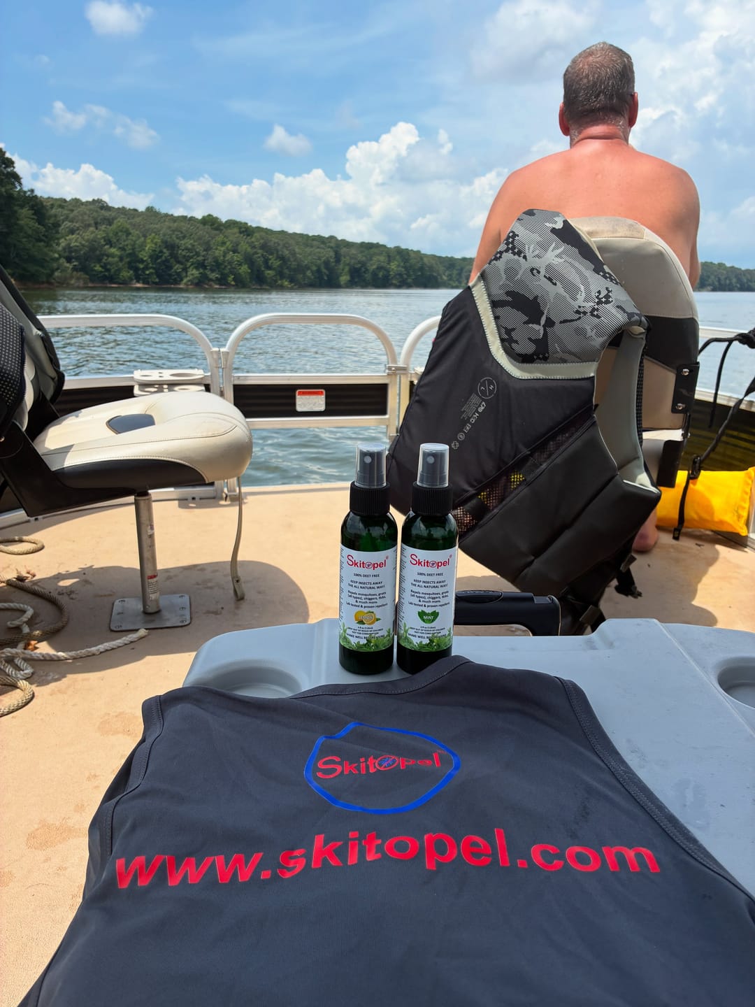 Customer photo review of Skitopel Lemon Spray Bundle - All-Natural, Deet-Free Protection for the Whole Family
