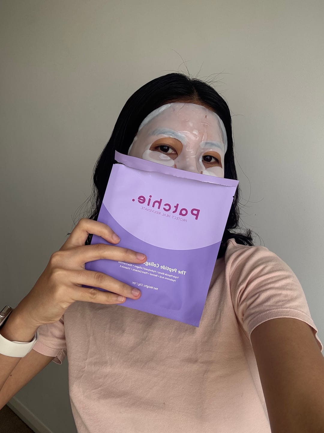 Customer photo review of Collagen Peptide Blast Mask