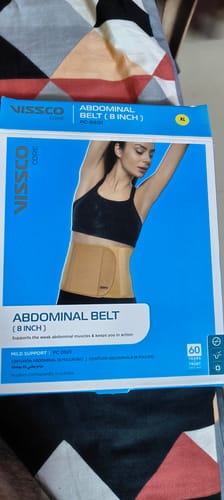 Customer photo review of Abdominal Belt (8") |Supports the Weak Abdominal Muscles to Relieve Pain (Beige)