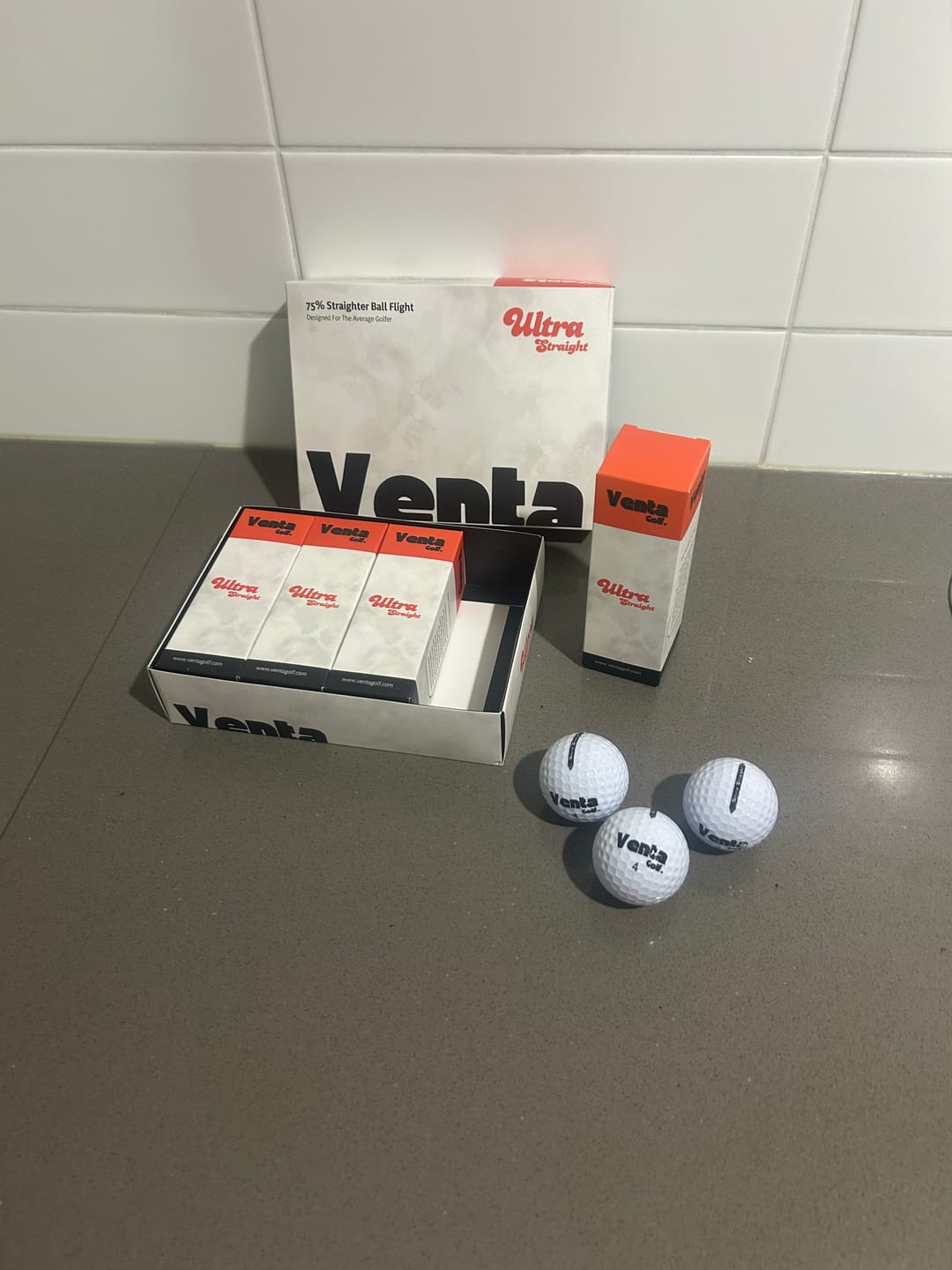Customer photo review of Ultra Straight Self Correcting Golf Ball (75% Straighter Flight)
