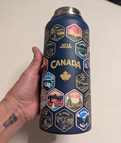 Customer photo review of Canada Bottle + Stickers