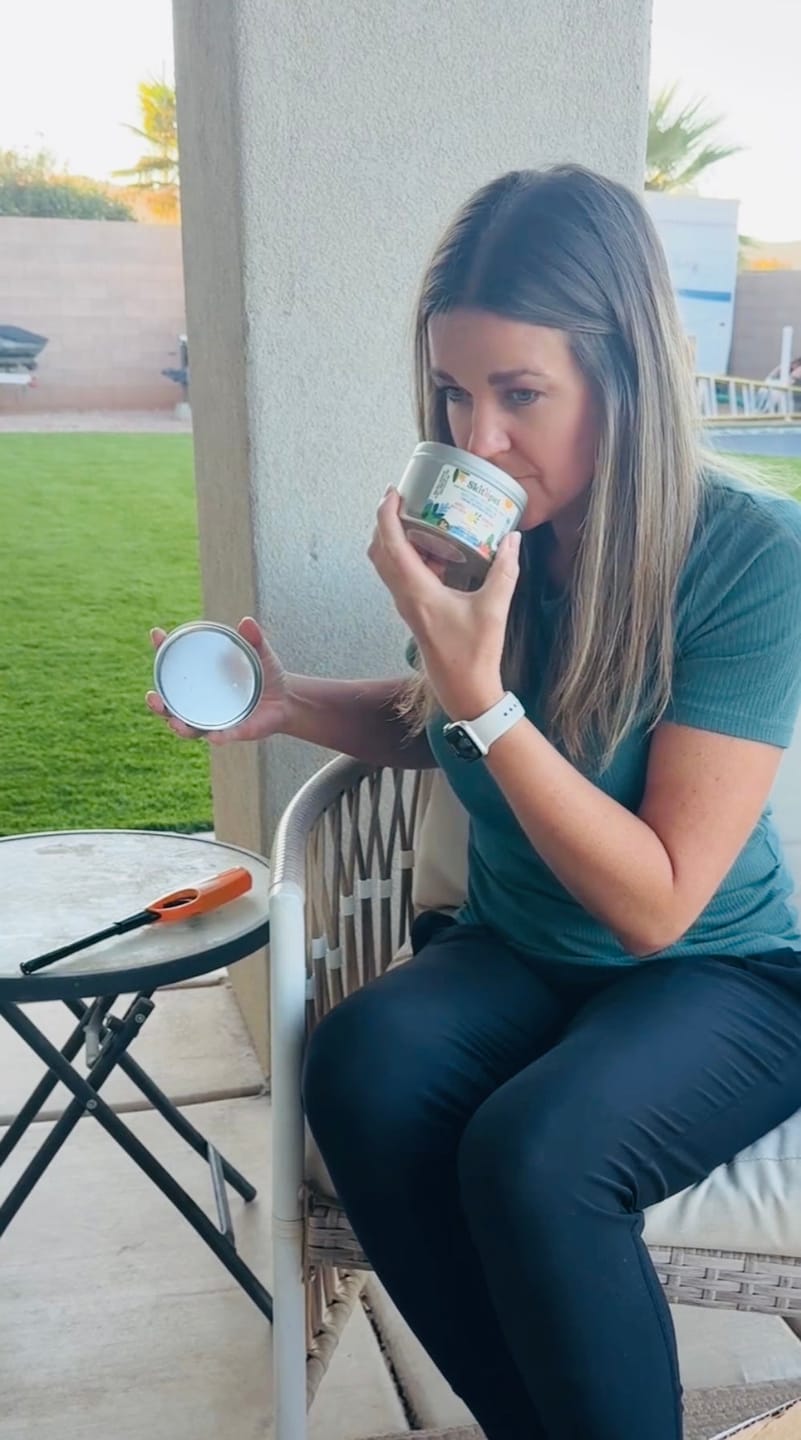 Customer photo review of Skitopel Ultimate Natural Protection with Lemon Spray, Mint Spray, & Lavender Candle