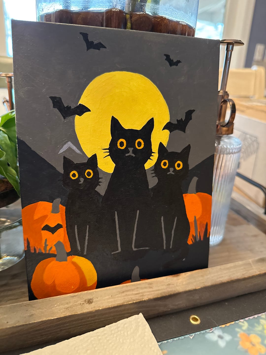 Customer photo review of 6 Mini Paintings - Spooky Autumn Set