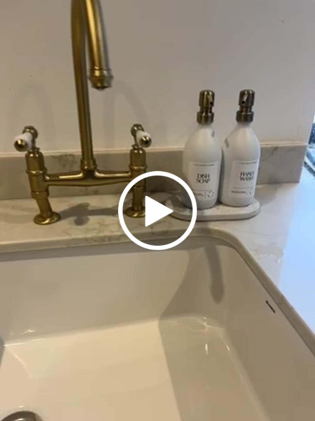 Customer video review of Set of 2 Milky White Glass Bottle 500 ML with Metal Pump & Small Tray (White Label)