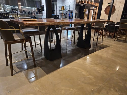 Customer photo review of 307 Tulipe 28" H Industrial Metal Table Base
