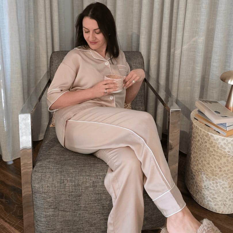 Customer photo review of Menopause Cooling Pyjama Autumn-Winter Set