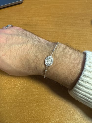 Customer photo review of Guadalupe Ball Bracelet - Silver