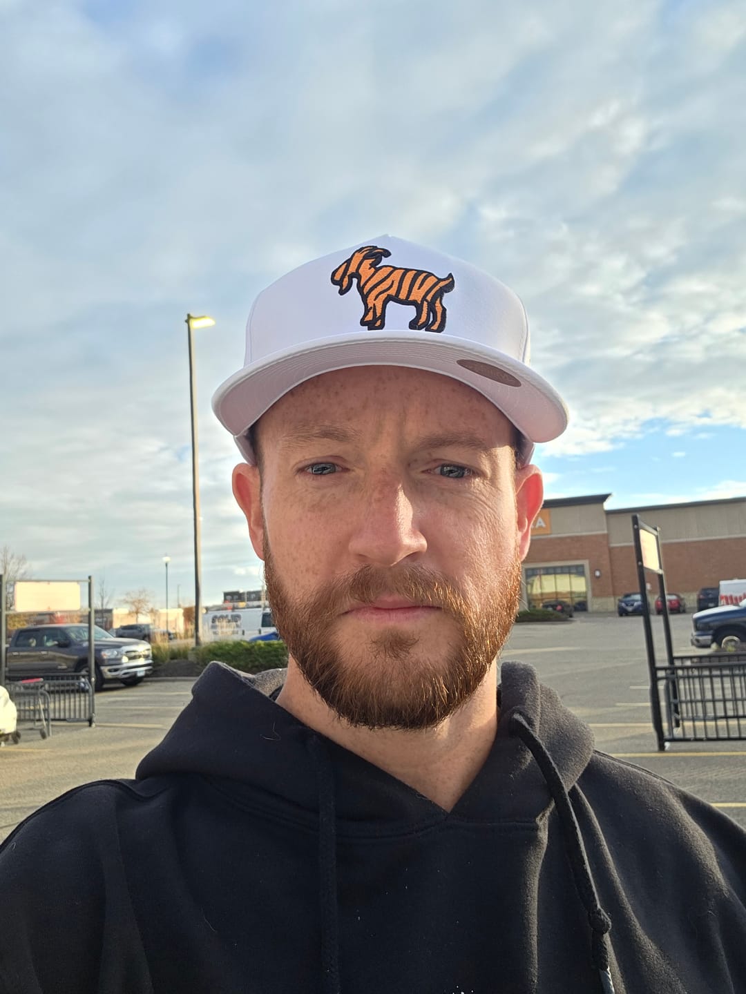Customer photo review of The GOAT Hat - White