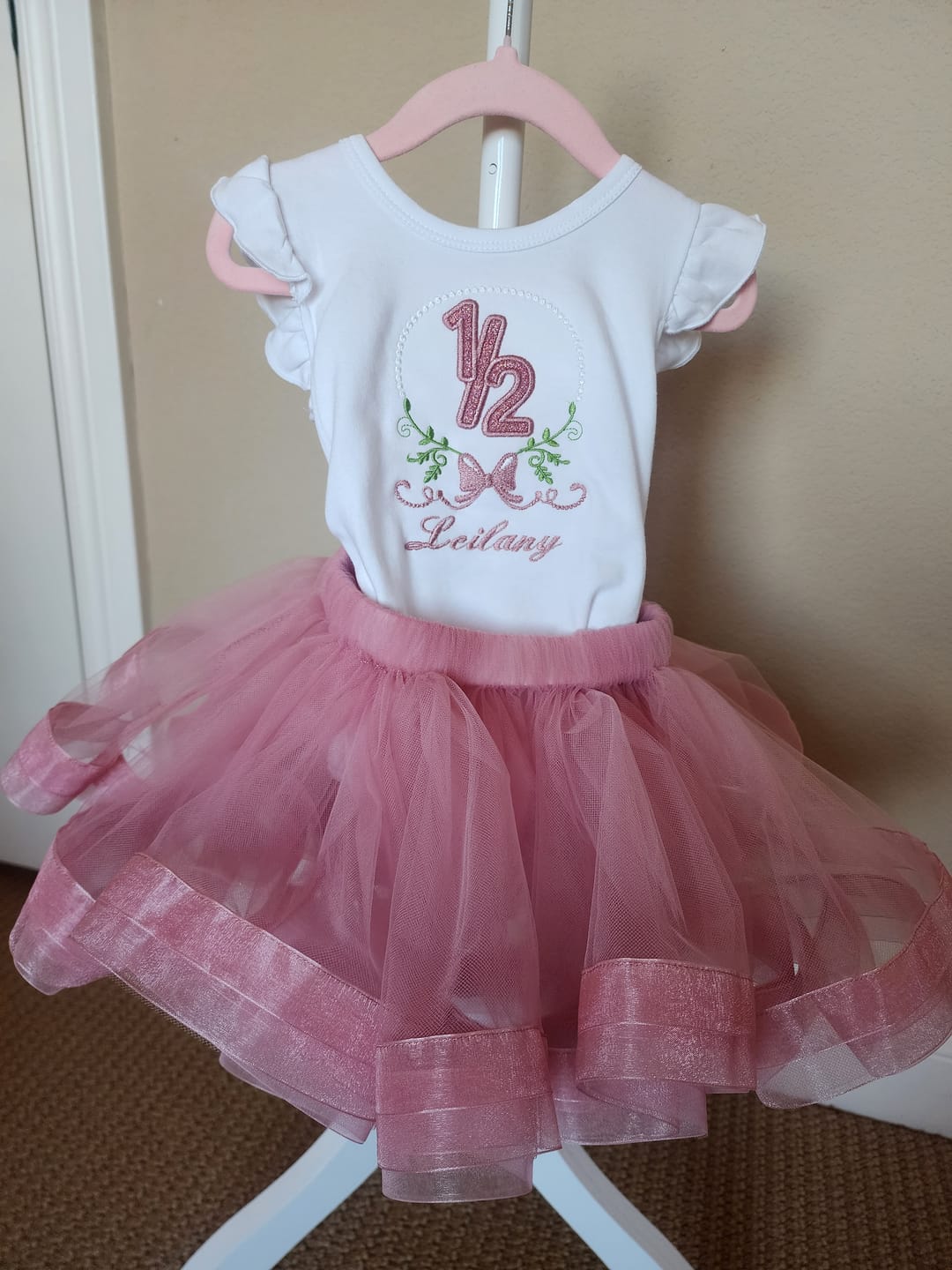 Customer photo review of Girls Ruffle Bum Bubbles