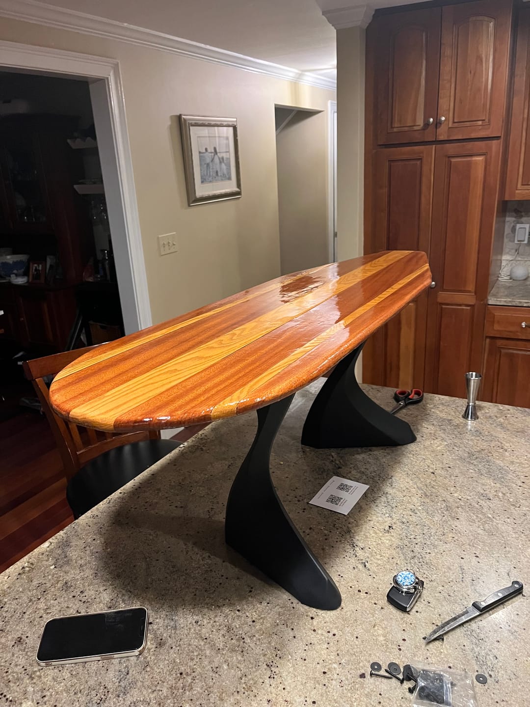 Customer photo review of Bench Legs 122 Botas 16" H Minimalist Metal Furniture