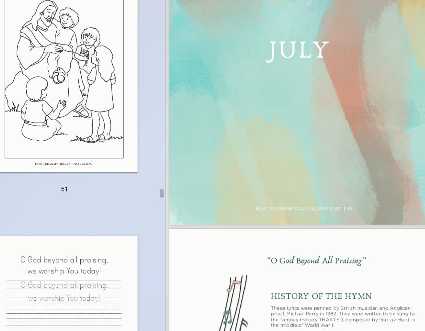 Customer photo review of Heaven + Nature Sing | Liturgical Hymns for Families | Digital Download