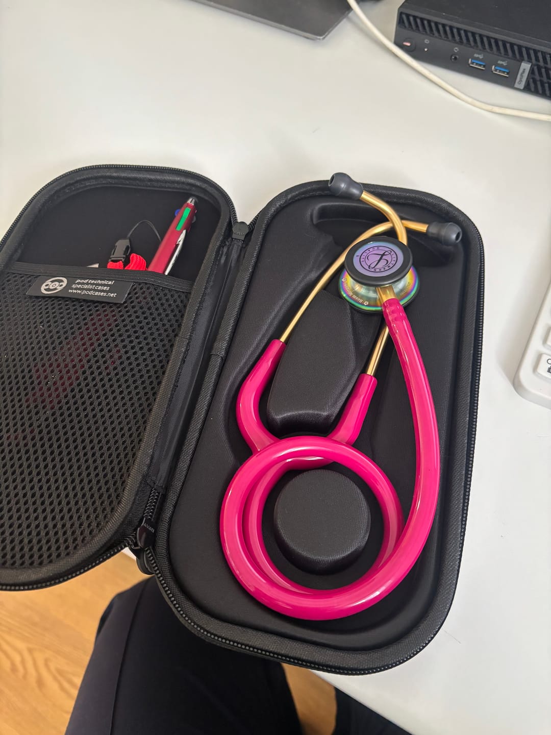 Customer photo review of Littmann Classic III Monitoring Stethoscope: Raspberry Rainbow 5806