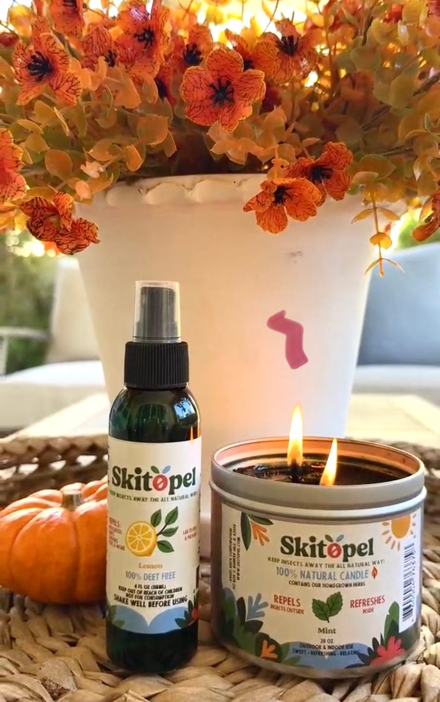 Customer photo review of Skitopel® Mint Candle - Refreshing Protection for a Bug-Free Life