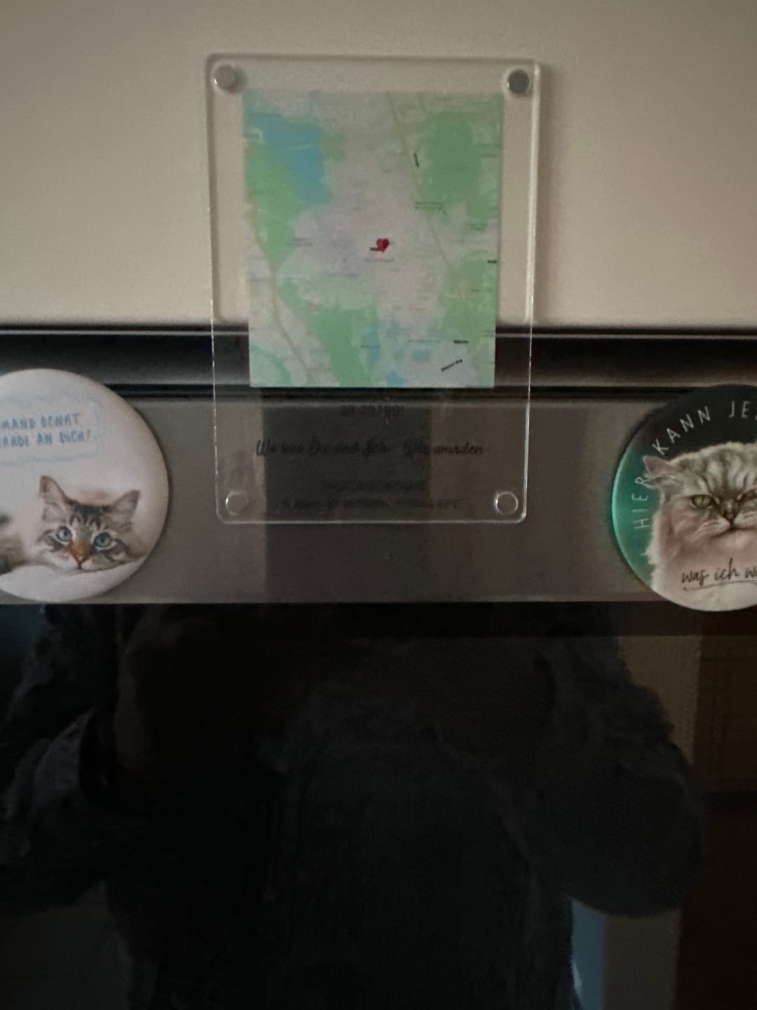 Customer photo review of "Unser Ereignis" - Acryl Magnet