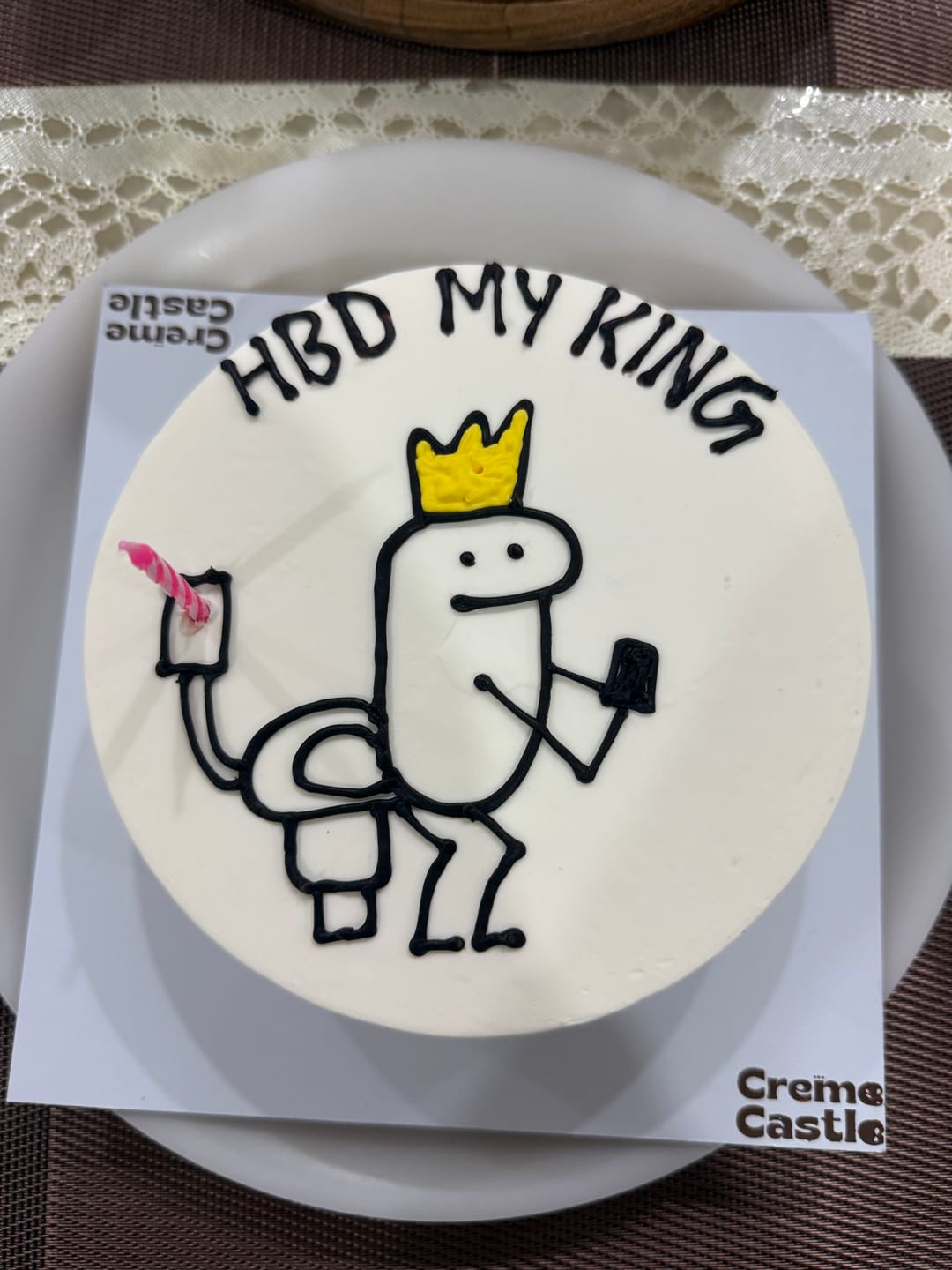 Customer photo review of Happy Birthday Chocolate Cake