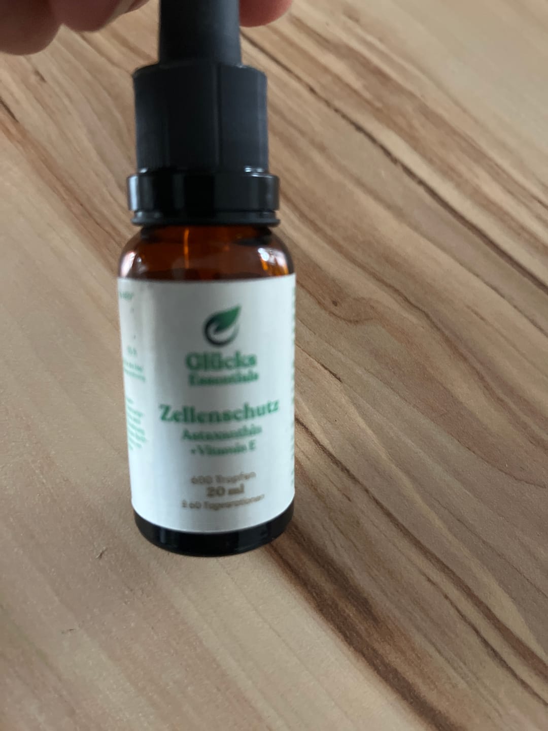 Customer photo review of Zellenschutz - Astaxanthin + Vitamin E - 20 ml