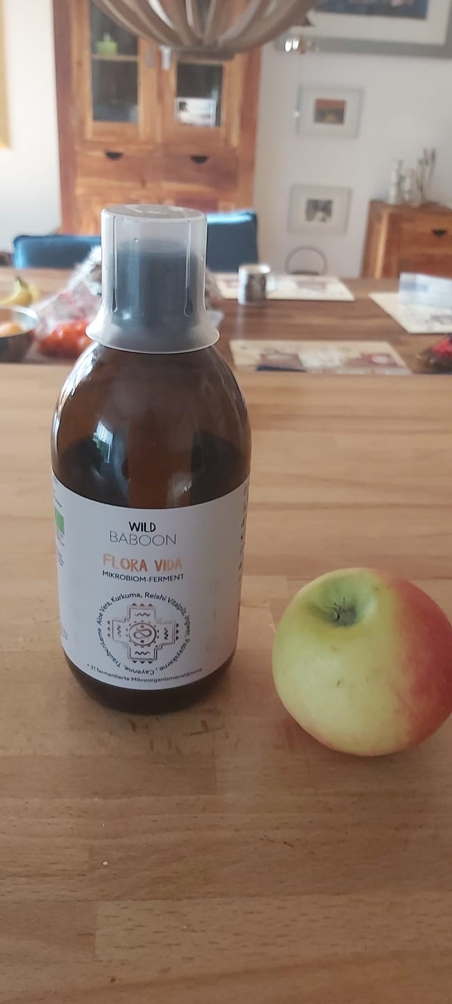Customer photo review of Neu: FLORA VIDA - Ferment mit lebenden Mikroorganismen, Kurkuma, Ingwer und Aloe Vera, BIO