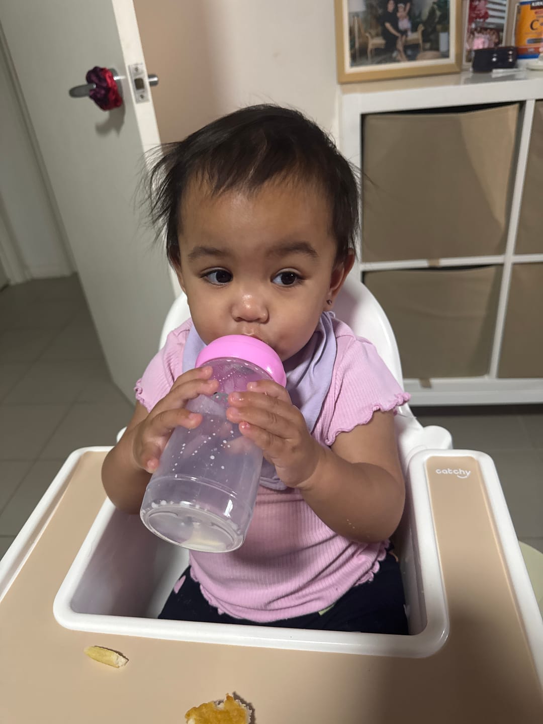 Customer photo review of The One Sippy Teat Cup 250ML (9M+) (Twin Pack)