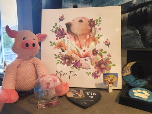 Customer photo review of Flowerpup Custom Pet Portrait (Humans too!)