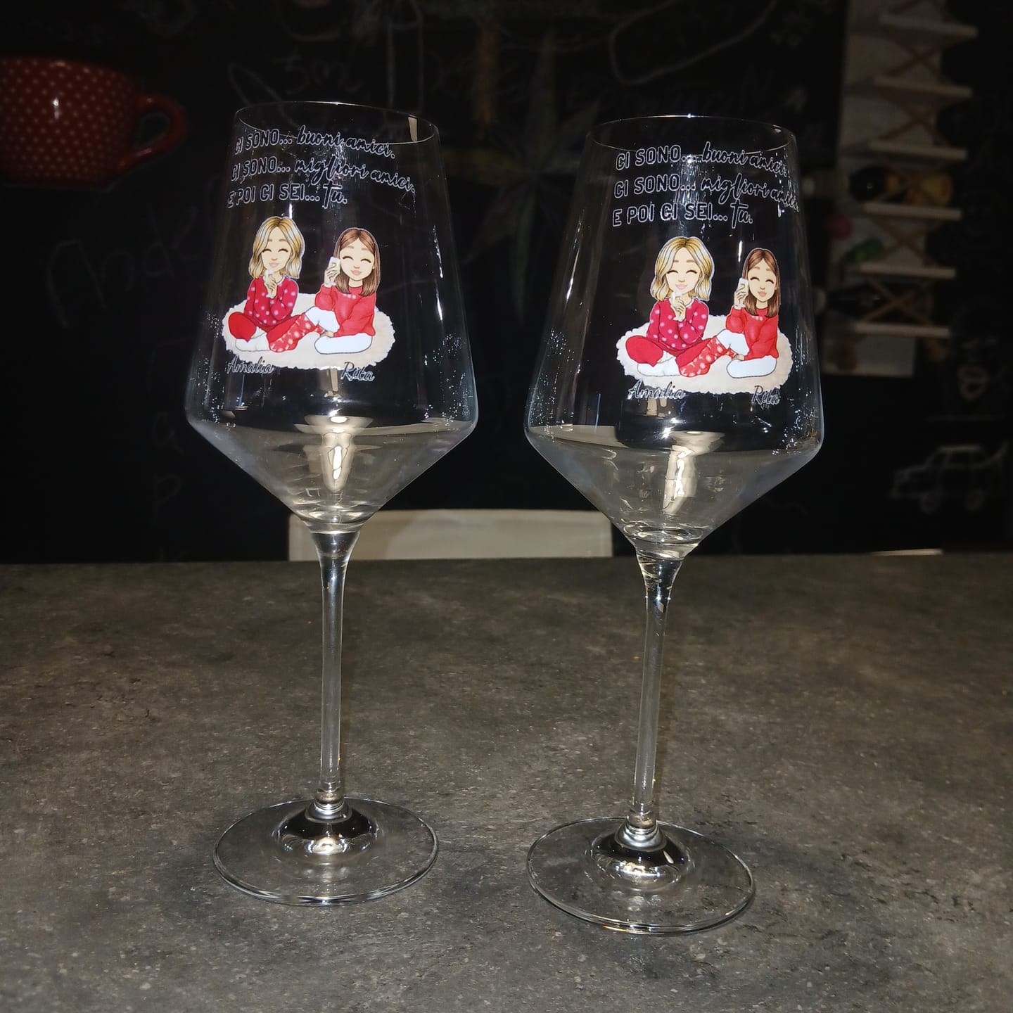 Customer photo review of Persone di cuore - Bicchiere personalizzato
