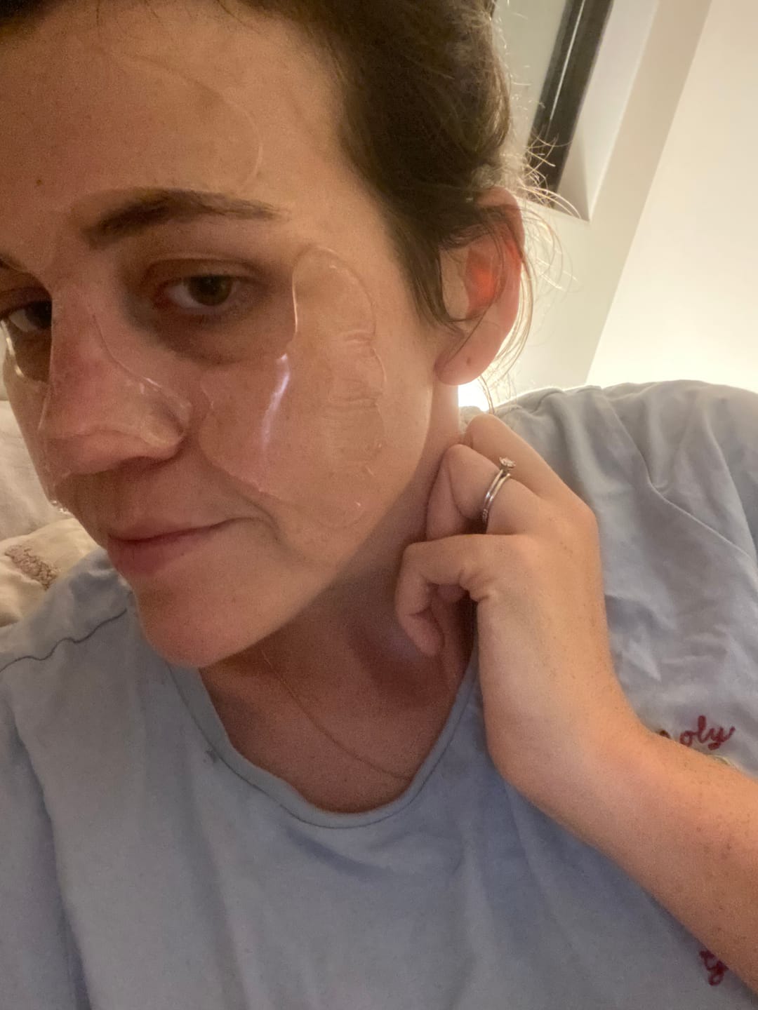 Customer photo review of Full Face Silicone Patch Kit - Reusable 22 Times