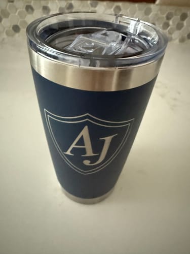 Customer photo review of (6 Pieces) Laser Engraved Tumbler | 20 oz