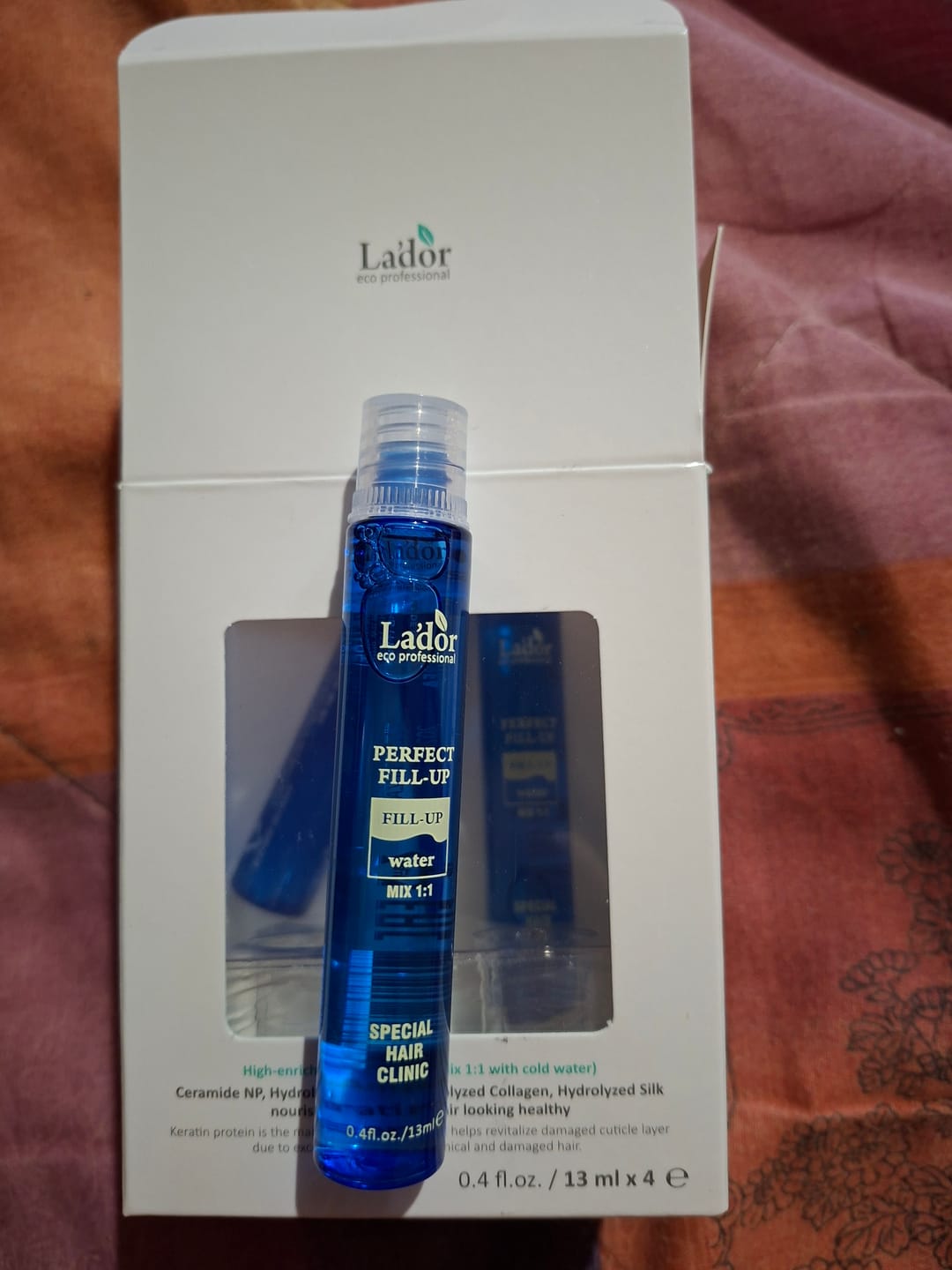 Customer photo review of Filleris ar kolagēnu matu atjaunošanai Farmstay Collagen Water Full Moist Treatment Hair Filler