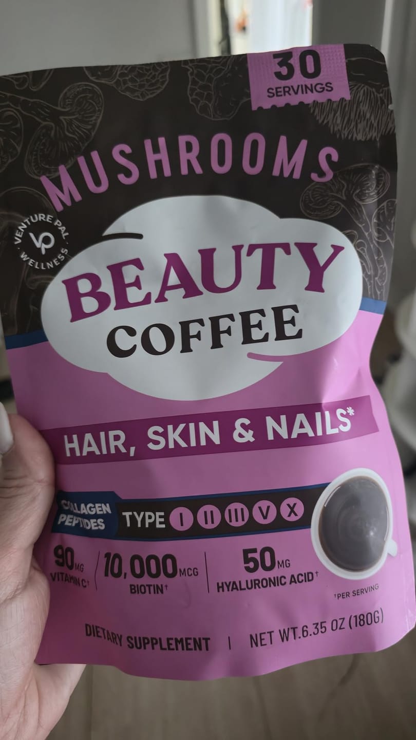Customer photo review of Mushroom Beauty Coffee - 30 servings