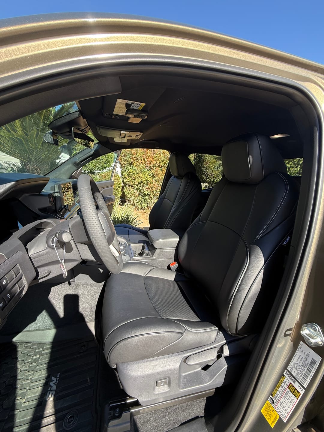 Customer photo review of 2024+ Toyota Tacoma Custom Leather Seat Covers