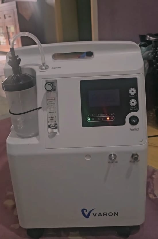 Customer photo review of VARON Serene 5 | Generatore di ossigeno premium per uso domestico, capacità 5 litri/minuto