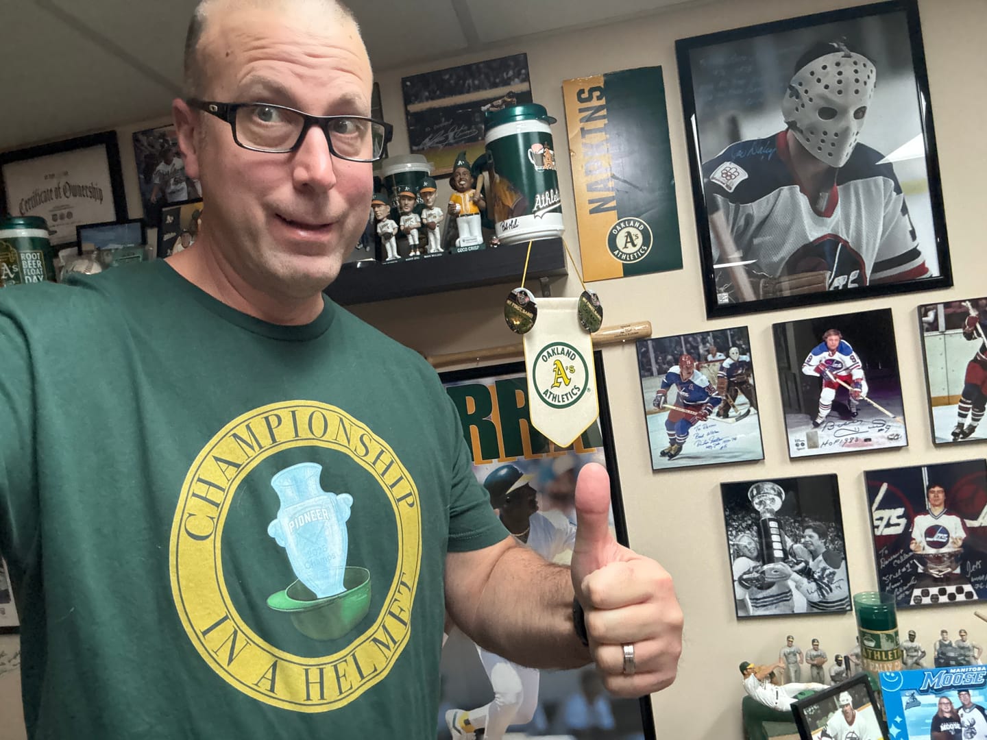 Customer photo review of Championship in a Helmet Tee