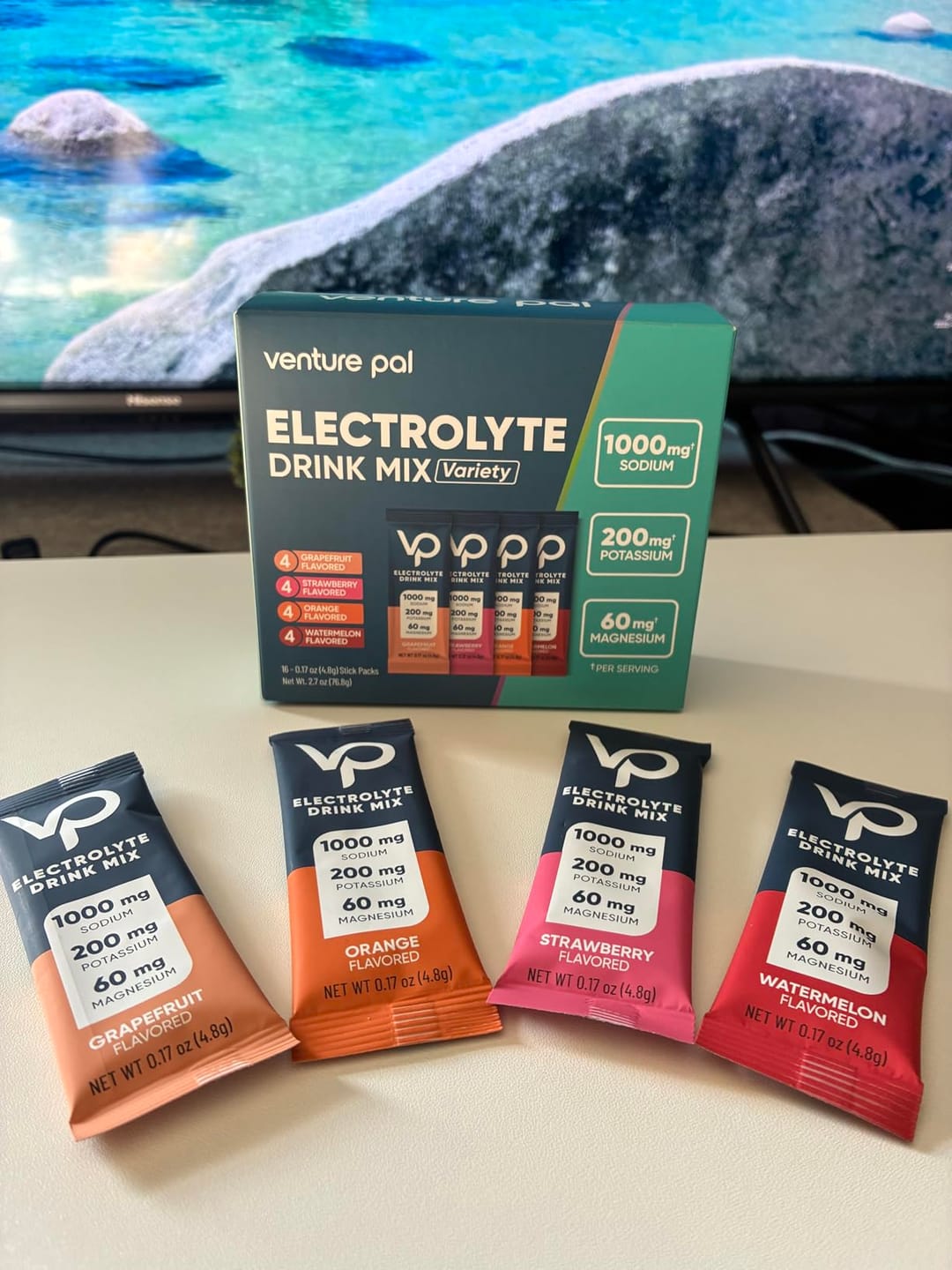 Customer photo review of High Sodium Sugar-Free Electrolyte Powder Packets